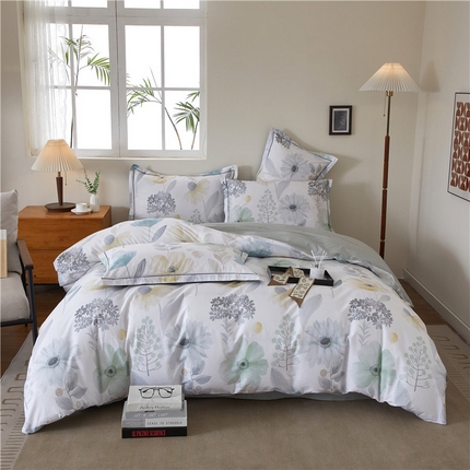 91家纺网 家纺一手货源 找家纺 （总）沐白家居 2025新款全棉云棉系列四件套