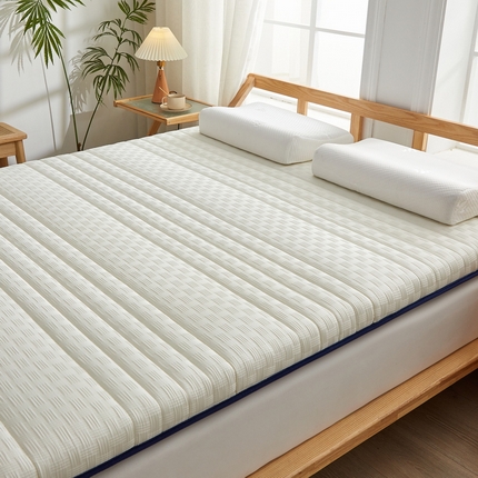 91家纺网 家纺一手货源 找家纺 （总）羽涵家纺 2025新款华夫格提花记忆海绵床垫-成人单边款