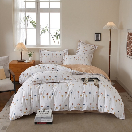 91家纺网 家纺一手货源 找家纺 （总）沐白家居 2025新款全棉云棉系列四件套