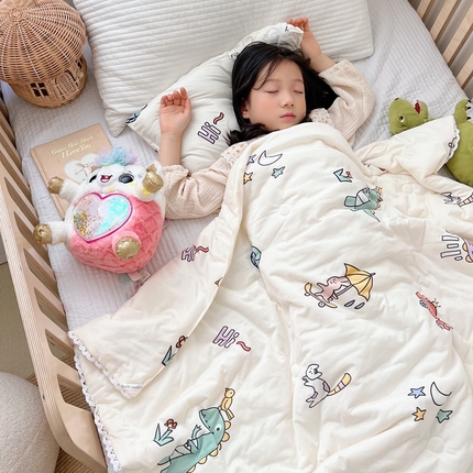 91家纺网 家纺一手货源 找家纺 （总）2025新款A类针织棉被芯夏凉被春秋被冬被儿童学生成人冬被加厚被子大豆被四季款—儿童图