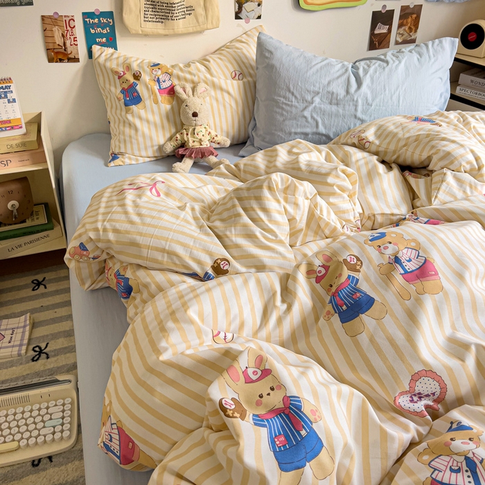 91家纺网 家纺一手货源 找家纺 水墨江南 2025新款超柔水洗棉系列四件套 好伙伴