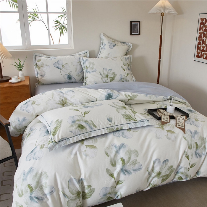 91家纺网 家纺一手货源 找家纺 （总）沐白家居 2025新款全棉云棉系列四件套