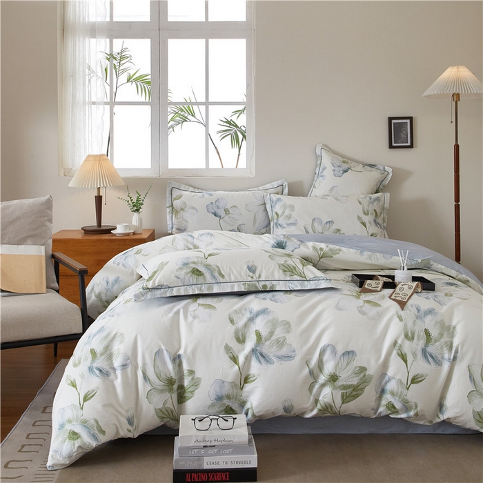 91家纺网 家纺一手货源 找家纺 （总）沐白家居 2025新款全棉云棉系列四件套