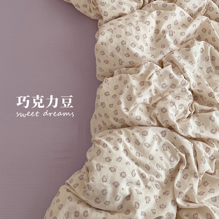 91家纺网 家纺一手货源 找家纺 （总）优承佳生活馆 2025新款有氧超柔云感双层纱三件套四件套单被套 场景一