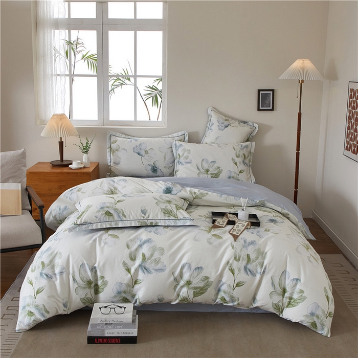 91家纺网 家纺一手货源 找家纺 （总）沐白家居 2025新款全棉云棉系列四件套