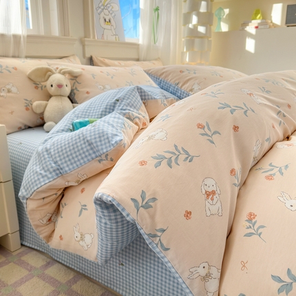 91家纺网 家纺一手货源 找家纺 （总）优彩 2025新款跑量款13070印花全棉四件套