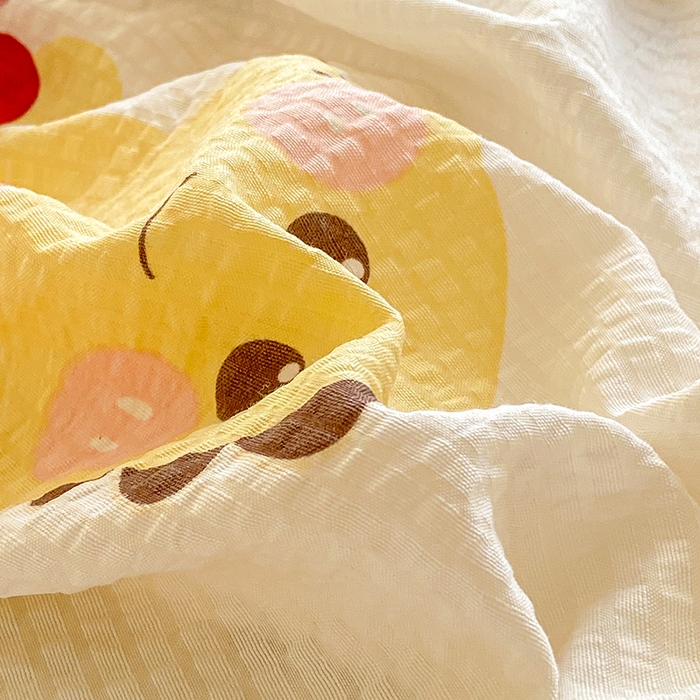 91家纺网 家纺一手货源 找家纺 恬澳家纺 2025新款泡泡棉印花枕套 恐龙宝贝