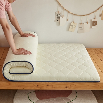 91家纺网 家纺一手货源 找家纺 （总）羽涵家纺 2025磨毛彩虹绵印花记忆海绵床垫-学生单边款