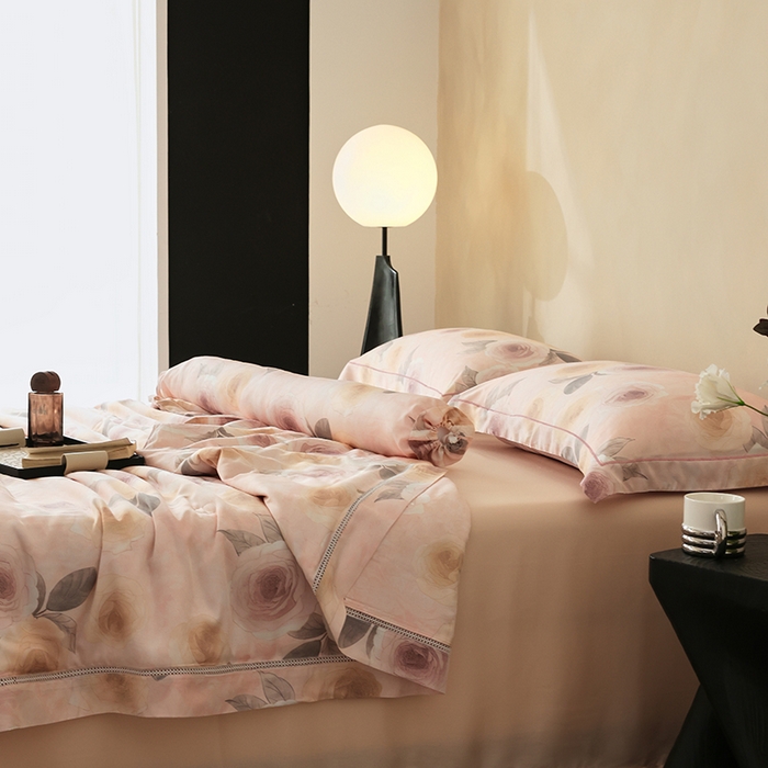 91家纺网 家纺一手货源 找家纺 娇逸家居 2025新款40s天丝莫代尔镂空款夏凉被 春望