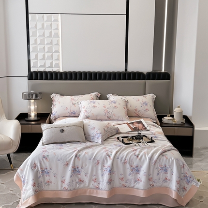 娇逸家居 2025新款40s天丝莫代尔镂空款夏凉被 芬妮-米