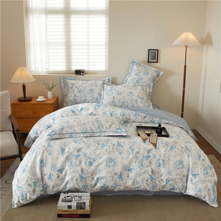 91家纺网 家纺一手货源 找家纺 （总）沐白家居 2025新款全棉云棉系列四件套