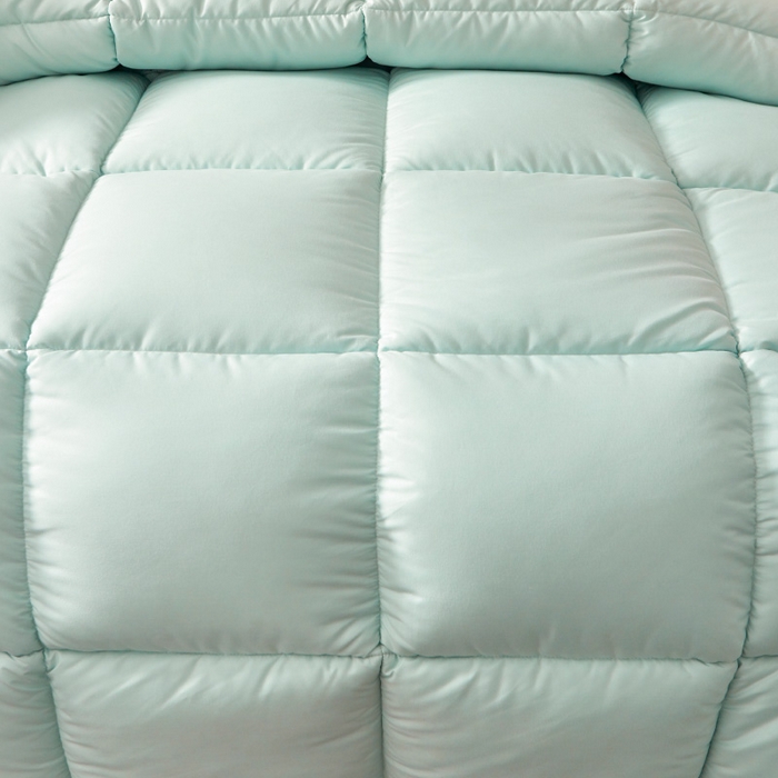 91家纺网 家纺一手货源 找家纺 招财星2店仓储 2025新款被子斜纹防羽布冬被春秋被被羽丝棉被 艾绿灰