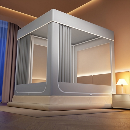 三夏光年 2025新款蚊帐防尘遮光-永夜系列 永夜灰