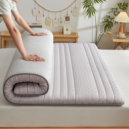 91家纺网 家纺一手货源 找家纺 （总）招财狼家纺 2025新款华夫格提花记忆海绵床垫-成人单边款