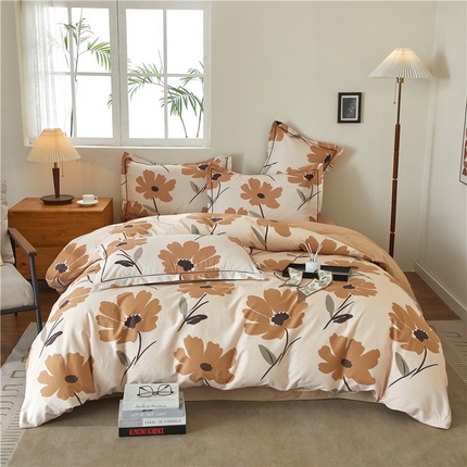 91家纺网 家纺一手货源 找家纺 （总）沐白家居 2025新款全棉云棉系列四件套