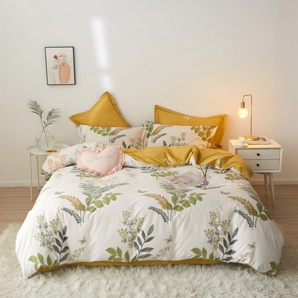 91家纺网 家纺一手货源 找家纺 （总）沐白家居 2025新款全棉云棉系列四件套