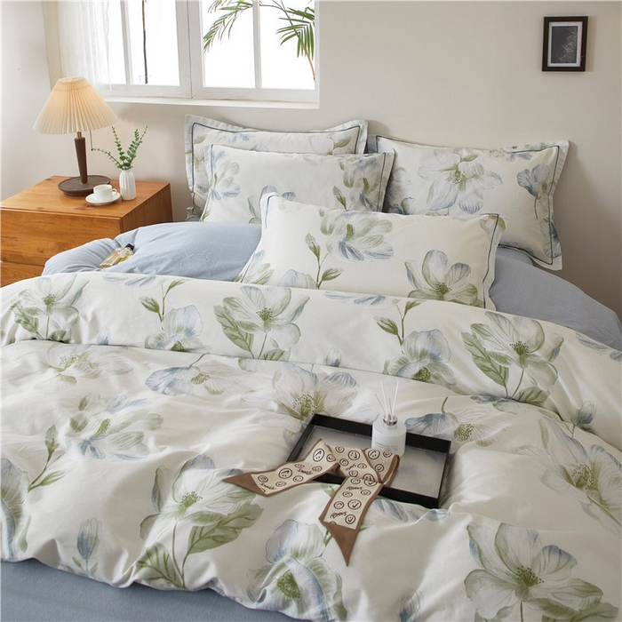 91家纺网 家纺一手货源 找家纺 （总）沐白家居 2025新款全棉云棉系列四件套