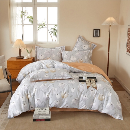 91家纺网 家纺一手货源 找家纺 （总）沐白家居 2025新款全棉云棉系列四件套