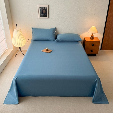 91家纺网 家纺一手货源 找家纺 （总）卧趣家纺 2025新品全棉纯色老粗布单品床单系列