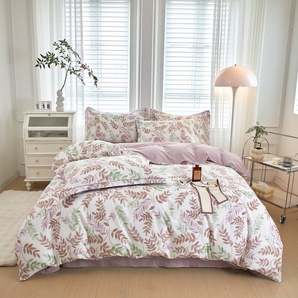 91家纺网 家纺一手货源 找家纺 （总）沐白家居 2025新款全棉云棉系列四件套