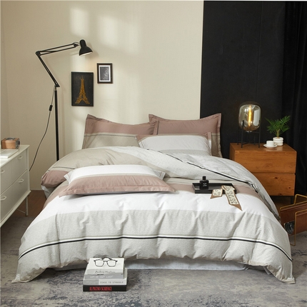 91家纺网 家纺一手货源 找家纺 （总）沐白家居 2025新款全棉云棉系列四件套