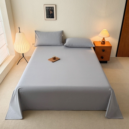 91家纺网 家纺一手货源 找家纺 （总）卧趣家纺 2025新品全棉纯色老粗布单品床单系列