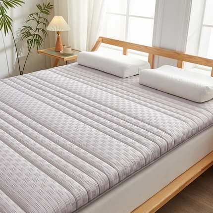 91家纺网 家纺一手货源 找家纺 （总）招财狼家纺 2025新款华夫格提花记忆海绵床垫-成人单边款