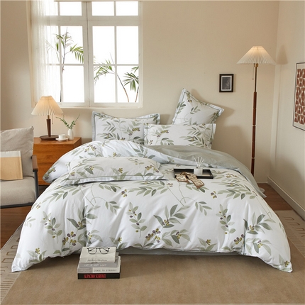 91家纺网 家纺一手货源 找家纺 （总）沐白家居 2025新款全棉云棉系列四件套