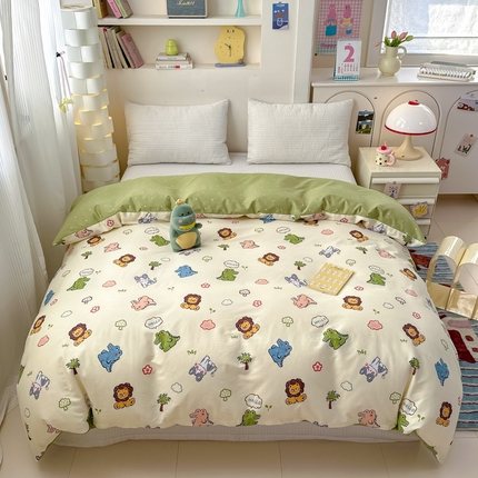 91家纺网 家纺一手货源 找家纺 （总）清雅福 2025新款13070全棉小清新单被套