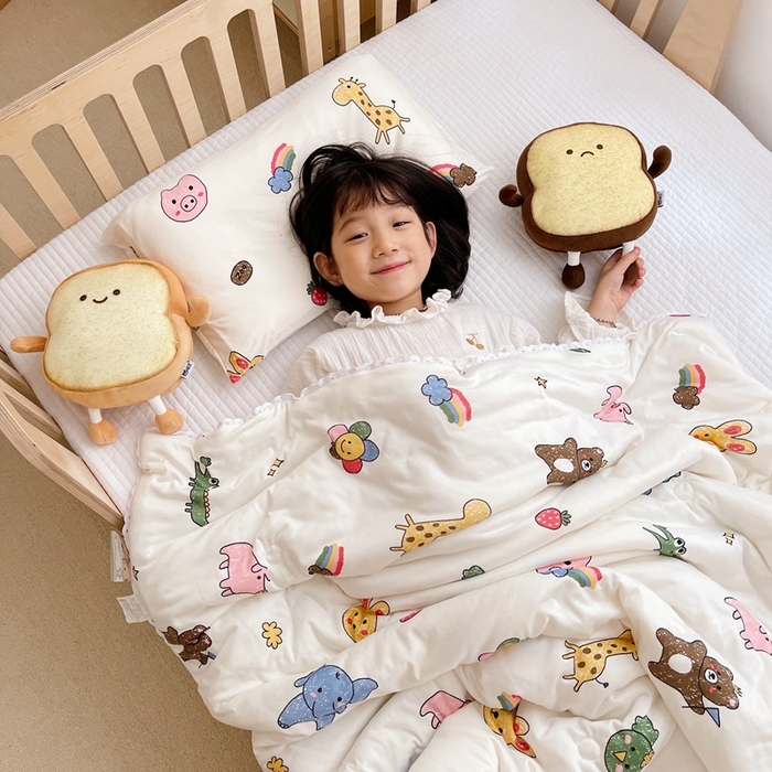 91家纺网 家纺一手货源 找家纺 心卓婴童馆 2025新款A类针织棉被芯—儿童图 动物集