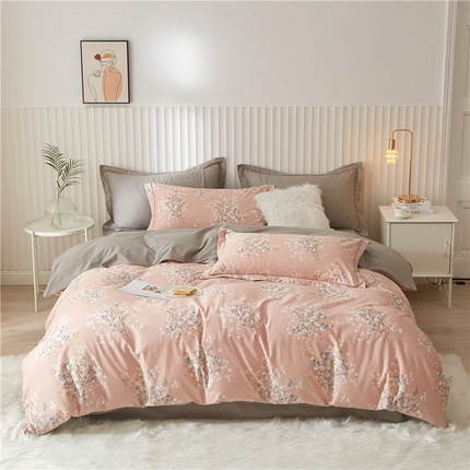 91家纺网 家纺一手货源 找家纺 （总）沐白家居 2025新款全棉云棉系列四件套