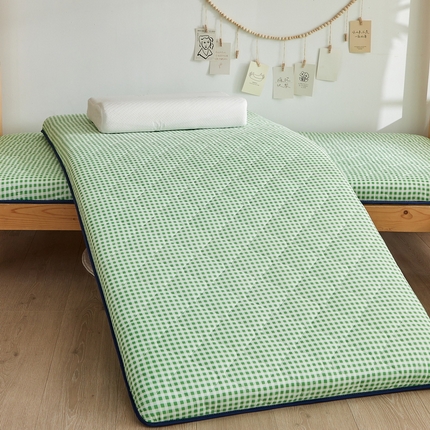 91家纺网 家纺一手货源 找家纺 （总）招财狼家纺 2025新款磨毛彩虹绵印花记忆海绵床垫-学生单边款