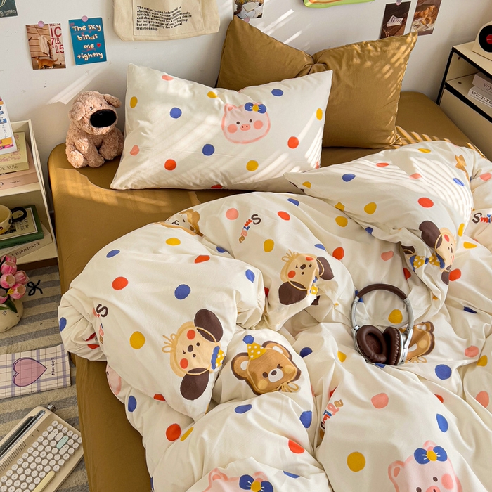 91家纺网 家纺一手货源 找家纺 水墨江南 2025新款超柔水洗棉系列四件套 好朋友