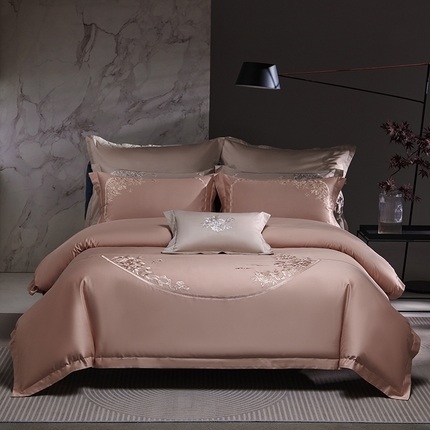 91家纺网 家纺一手货源 找家纺 （总）淼铭家纺 2025新款国风系列长绒棉四件套-蝶恋花