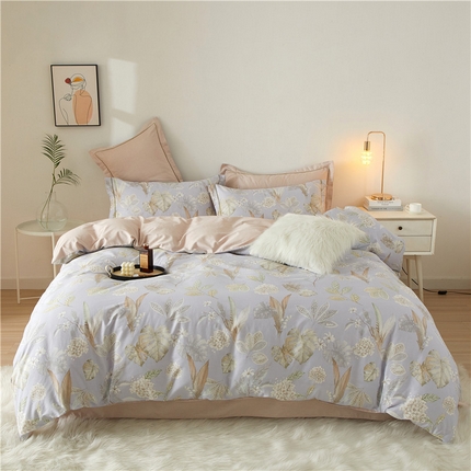 91家纺网 家纺一手货源 找家纺 （总）沐白家居 2025新款全棉云棉系列四件套