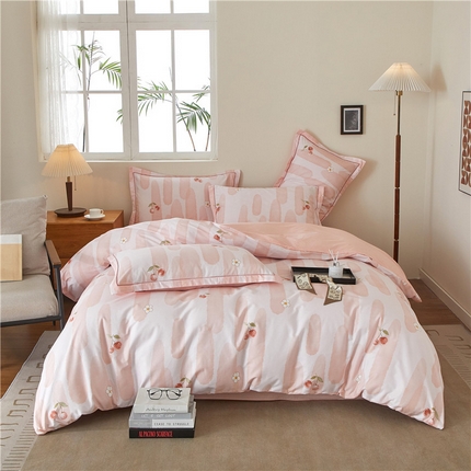 91家纺网 家纺一手货源 找家纺 （总）沐白家居 2025新款全棉云棉系列四件套