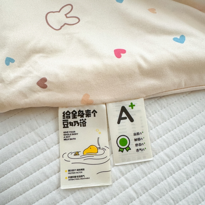 91家纺网 家纺一手货源 找家纺 木堇家居 25年春夏卡通小清新针织棉10%大豆夏被（长期款） 小伙伴