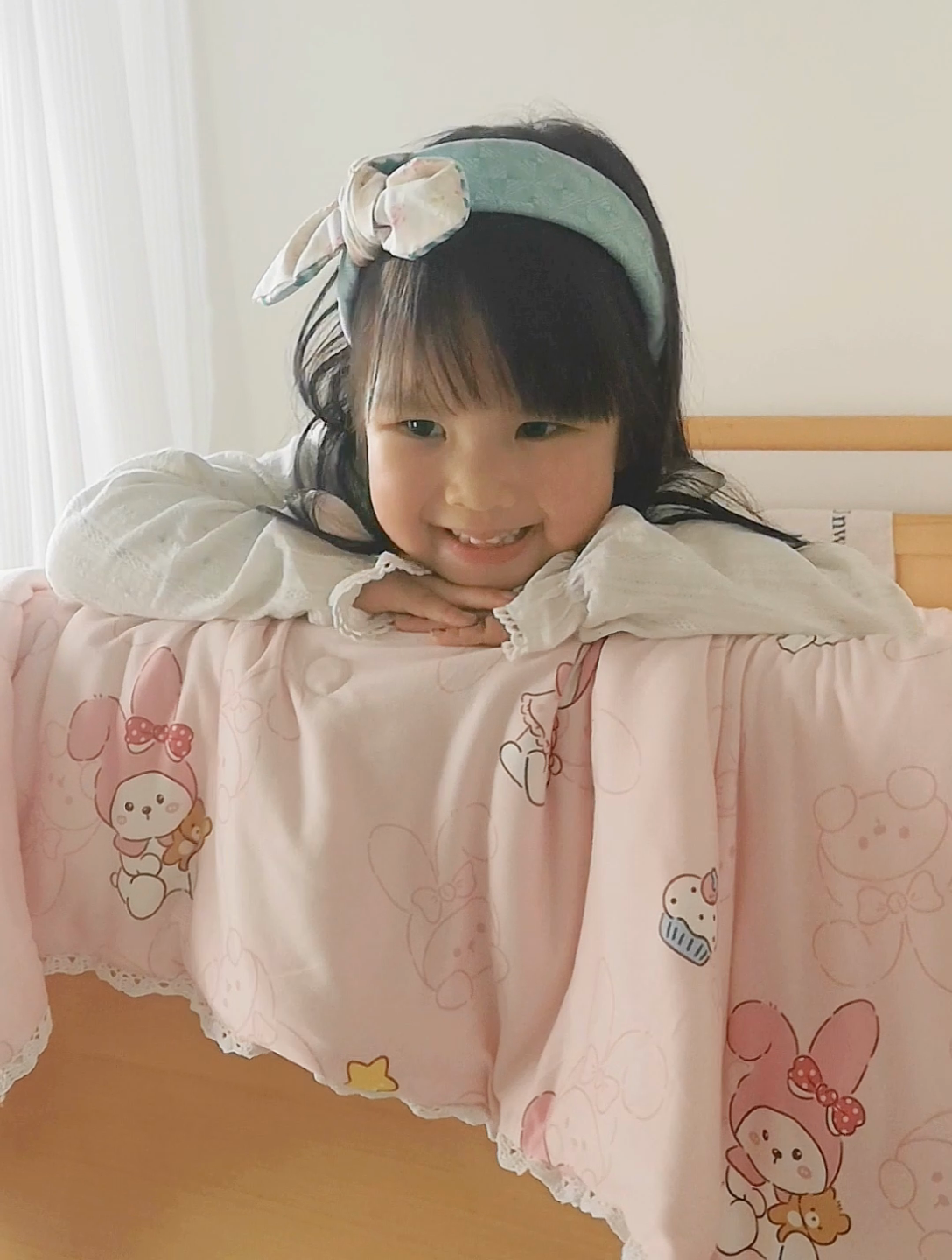 91家纺网 家纺一手货源 找家纺 心卓婴童馆 2025新款A类针织棉被芯—儿童图 蛋糕兔