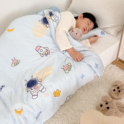 91家纺网 家纺一手货源 找家纺 （总）2025新款A类针织棉被芯夏凉被春秋被冬被儿童学生成人冬被加厚被子大豆被四季款—儿童图