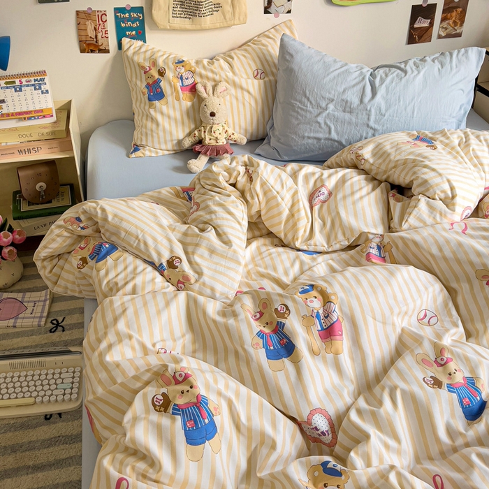 91家纺网 家纺一手货源 找家纺 水墨江南 2025新款超柔水洗棉系列四件套 好伙伴