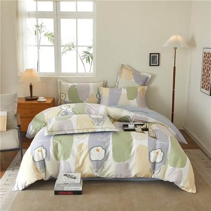 91家纺网 家纺一手货源 找家纺 （总）沐白家居 2025新款全棉云棉系列四件套