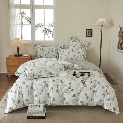 91家纺网 家纺一手货源 找家纺 （总）沐白家居 2025新款全棉云棉系列四件套