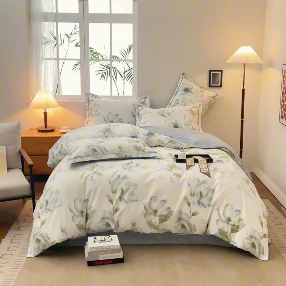 91家纺网 家纺一手货源 找家纺 （总）沐白家居 2025新款全棉云棉系列四件套