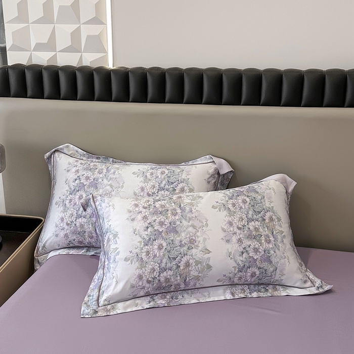 91家纺网 家纺一手货源 找家纺 娇逸家居 2025新款40s天丝莫代尔镂空款夏凉被 伯利兹-紫