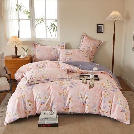 91家纺网 家纺一手货源 找家纺 （总）沐白家居 2025新款全棉云棉系列四件套