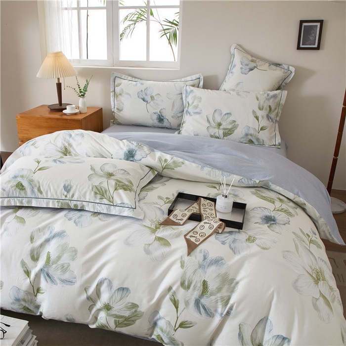 91家纺网 家纺一手货源 找家纺 （总）沐白家居 2025新款全棉云棉系列四件套