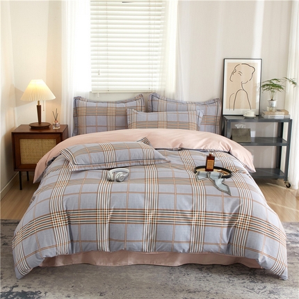 91家纺网 家纺一手货源 找家纺 （总）沐白家居 2025新款全棉云棉系列四件套