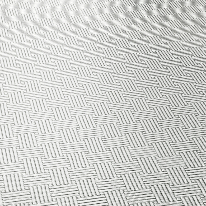 91家纺网 家纺一手货源 找家纺 阿牛席业 2025新款水洗冰晶系列-宽头绣复无纺布条席 饼干花-灰-反面无纺布款条席