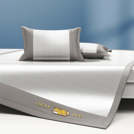 91家纺网 家纺一手货源 找家纺 （总）阿牛席业 2025新款冰藤凉席系列帕帕狗