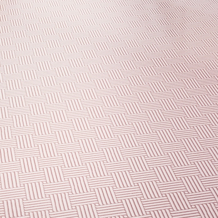 91家纺网 家纺一手货源 找家纺 阿牛席业 2025新款水洗冰晶系列-宽头绣复三明治条席 饼干花-粉-反面三明治款条席